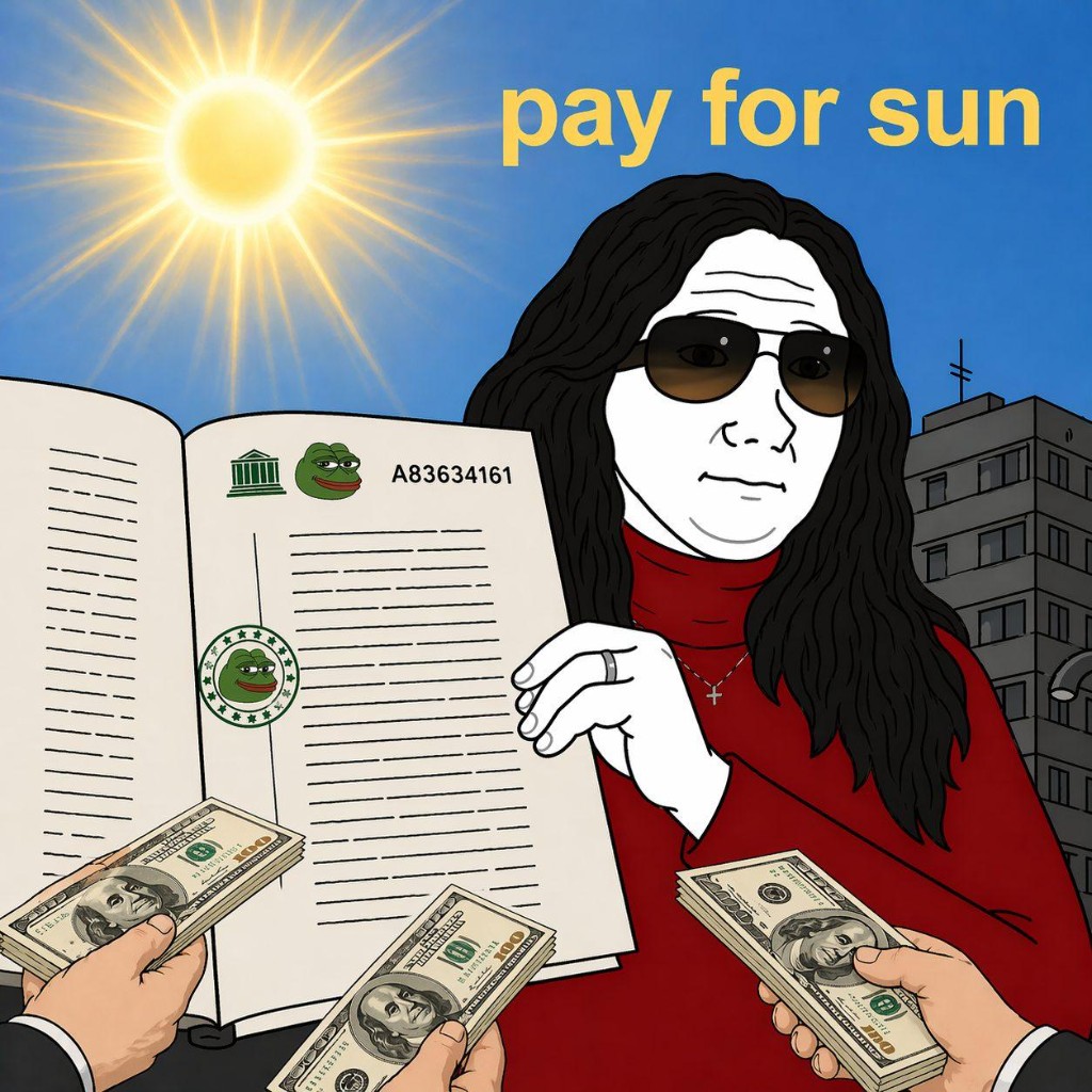 Illustration: notarized sun, pay for sun